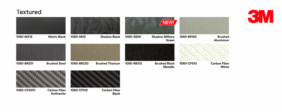 Complete Vehicle Wrap Colour Range