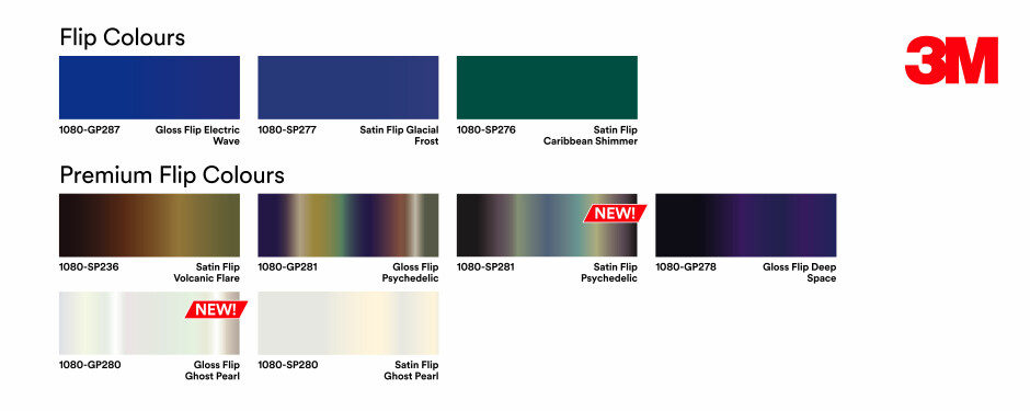 Complete Vehicle Wrap Colour Range