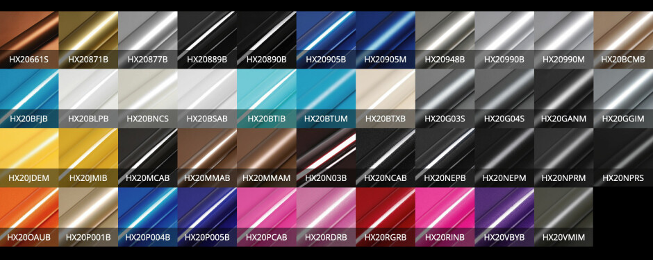 Hexis Vehicle Wrap Colours in Manchester
