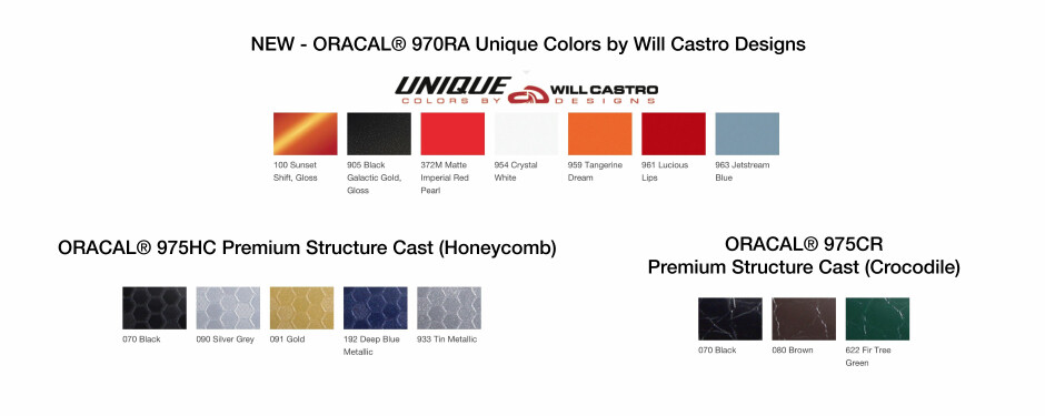 Complete Vehicle Wrap Colour Range