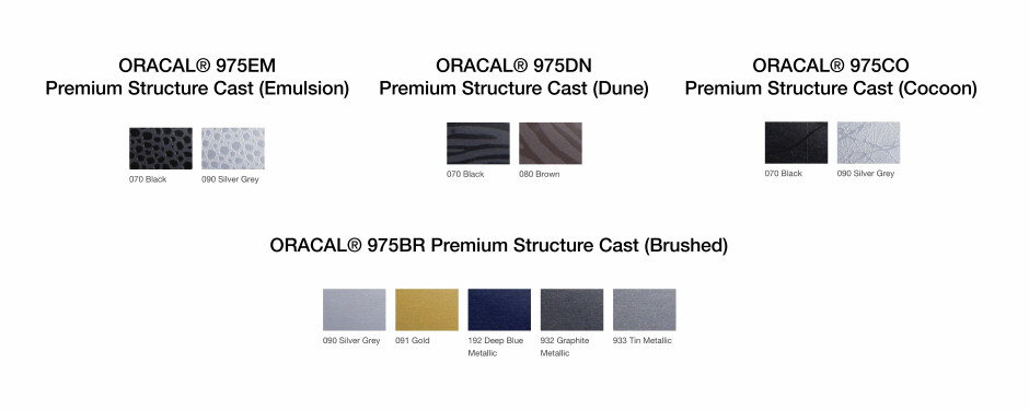 Complete Vehicle Wrap Colour Range
