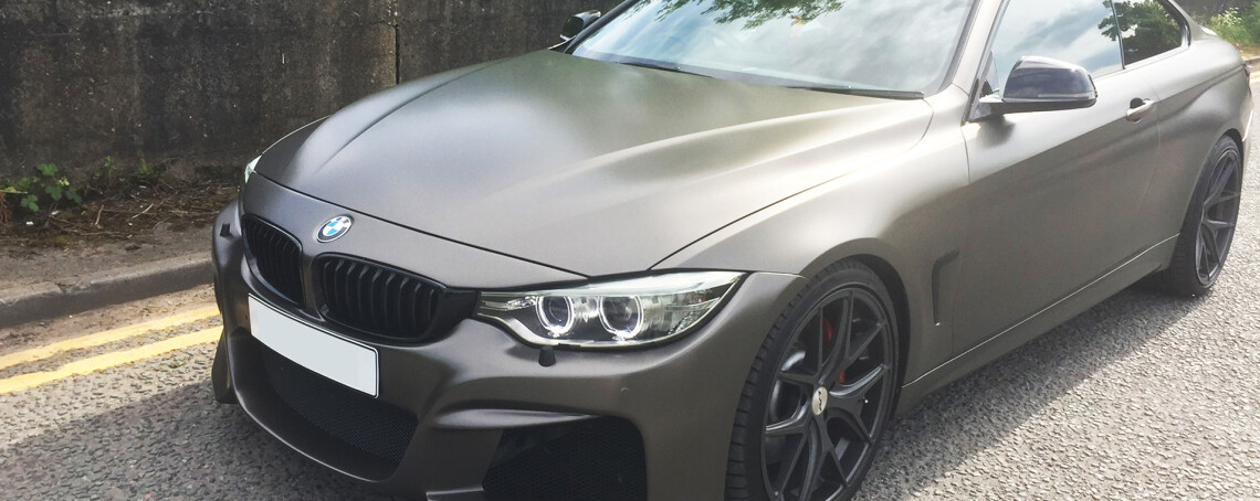 BMW 4 Series wrapped in Metallic matte grey