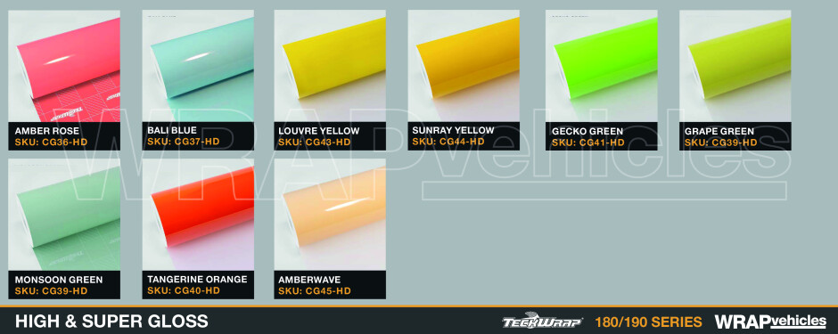 TeckWrap - Vehicle Wrapping Vinyl Colours