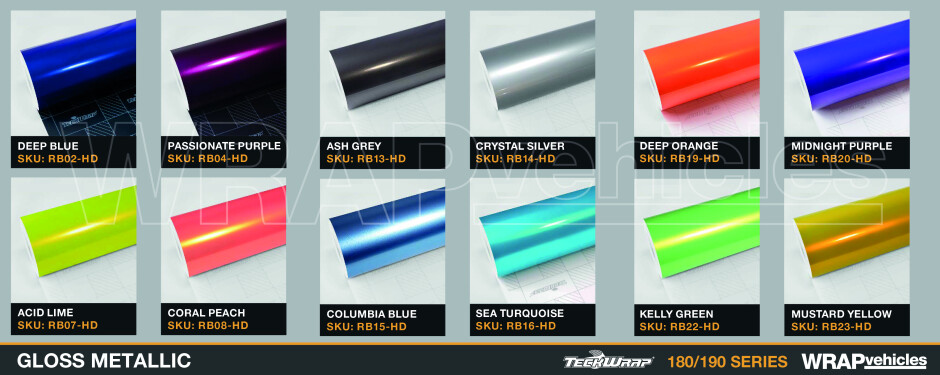 TeckWrap - Vehicle Wrapping Vinyl Colours