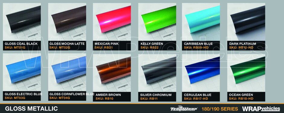 TeckWrap - Vehicle Wrapping Vinyl Colours