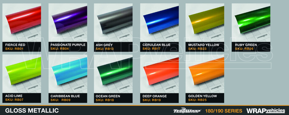 TeckWrap - Vehicle Wrapping Vinyl Colours